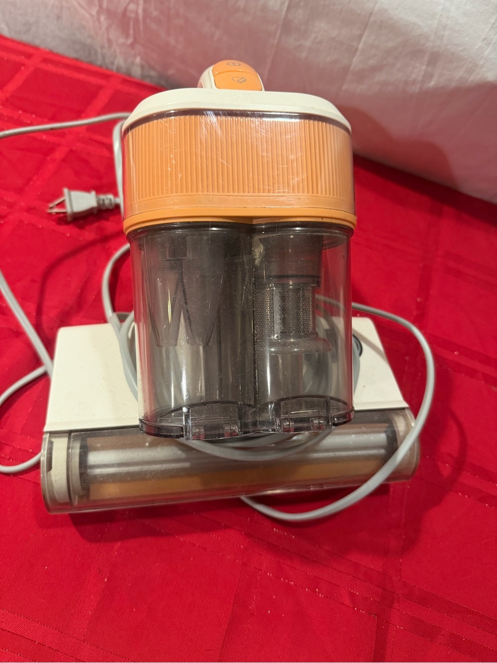 Orange Corded Handheld Vacuum Cleaner - Compact Home Cleaning
